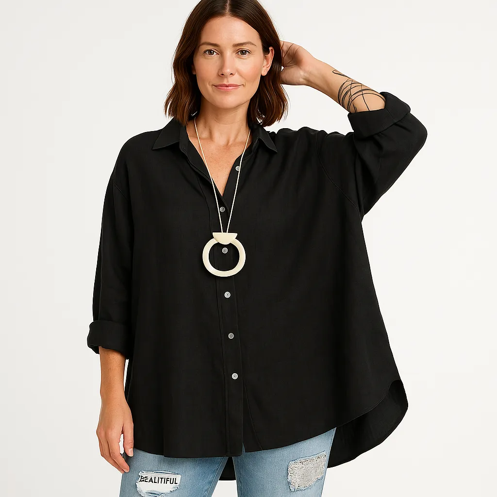 Linen Shirt | Oversized Fit | Breathable and Effortlessly Chic