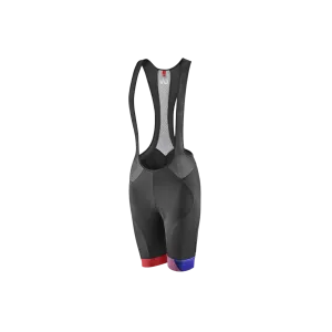 Liv Mirage Bib Shorts - Black/Coral/Blue