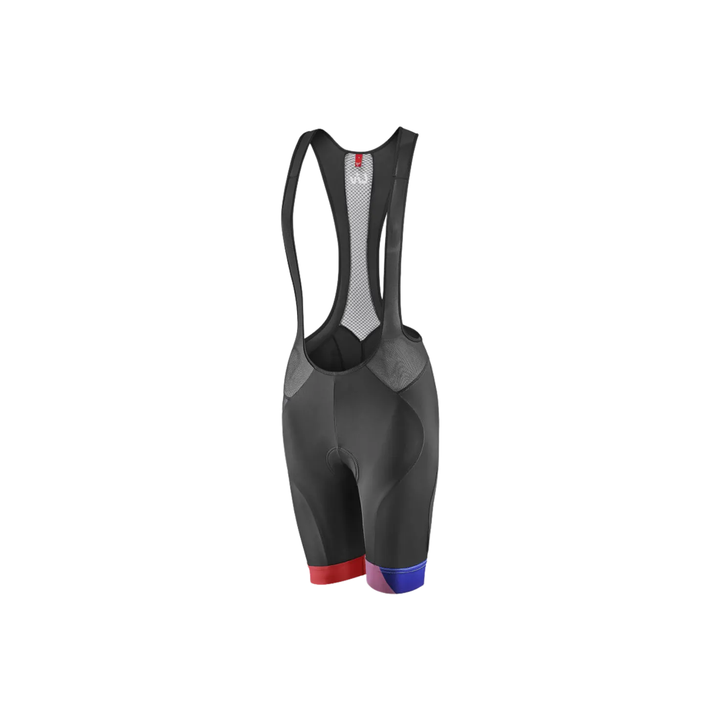 Liv Mirage Bib Shorts - Black/Coral/Blue