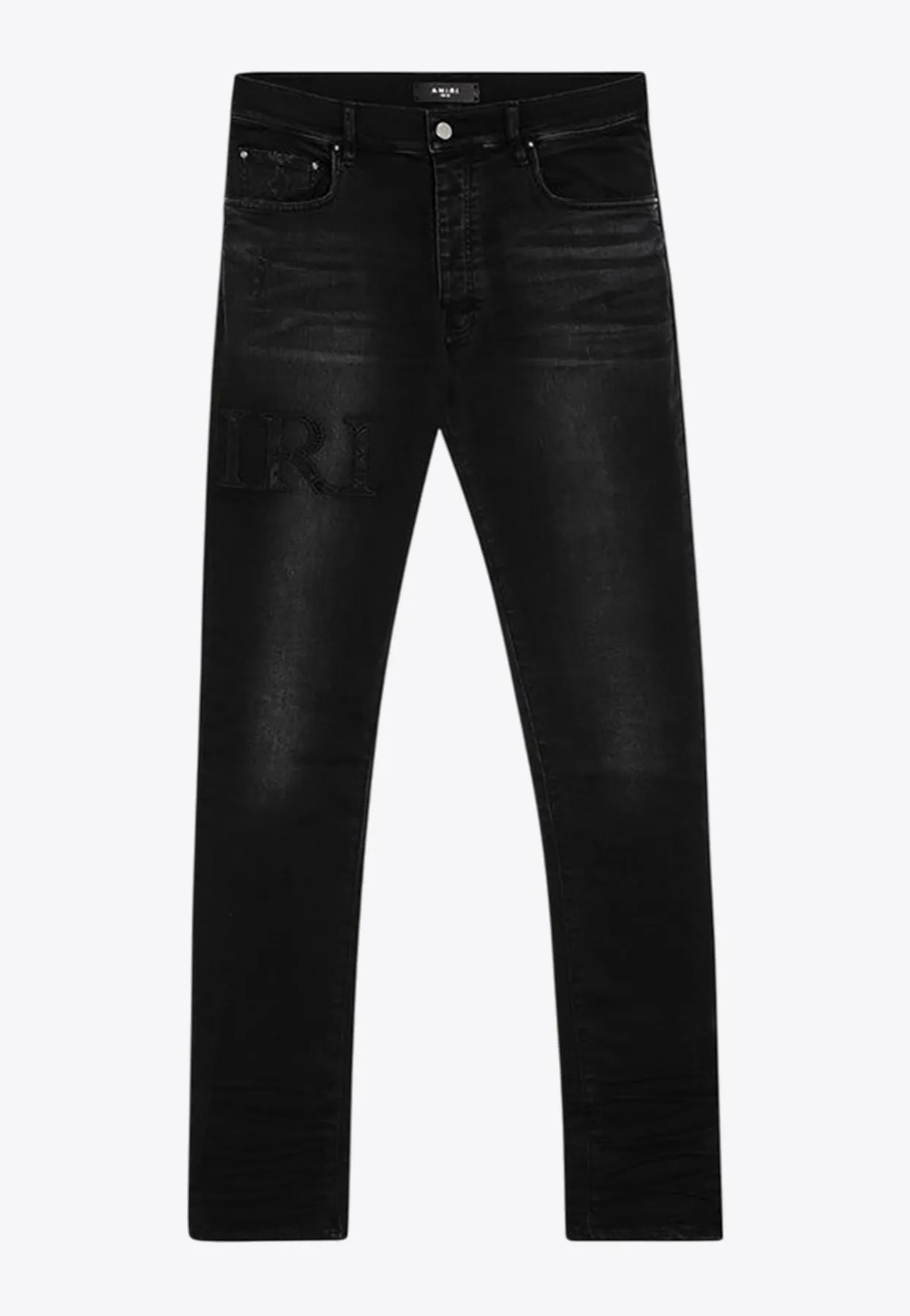 Logo Embroidered Vintage Skinny Jeans