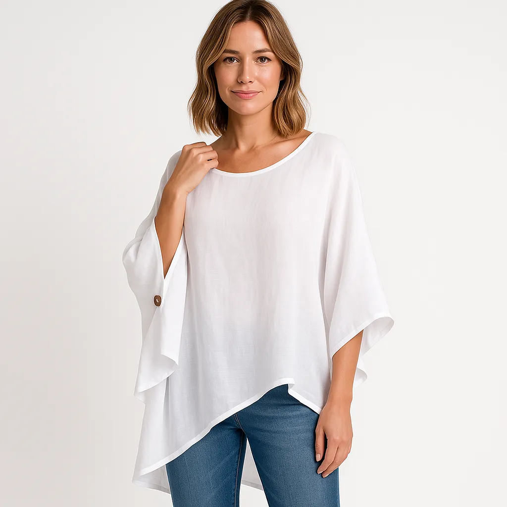 Loose Linen Blouse | Linen | Lightweight and Breathable