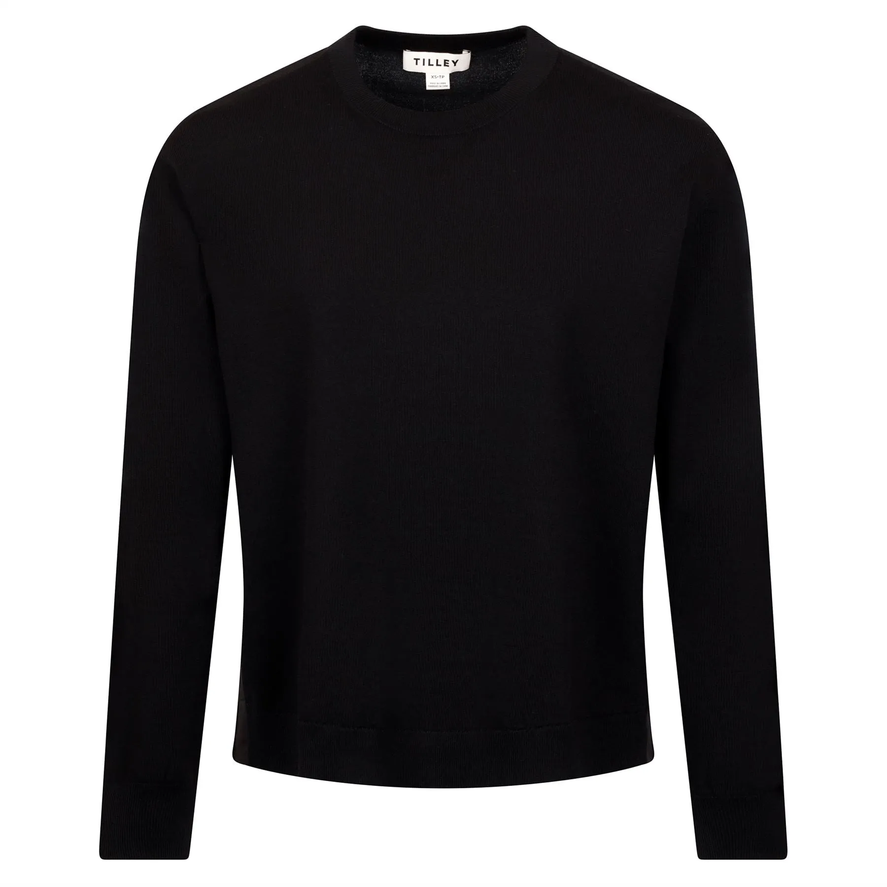 LS Mix Sweater Black