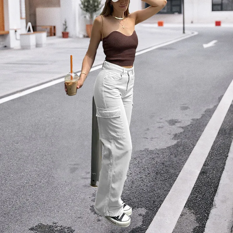 Lässige Jeans mit geradem Bein