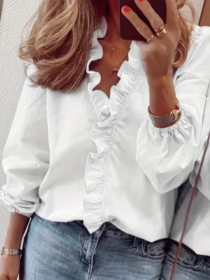 Luce - Chic Ruffle Blouse