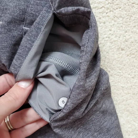 Lululemon &amp;Go Endeavor Shorts in Heathered Gray sz8