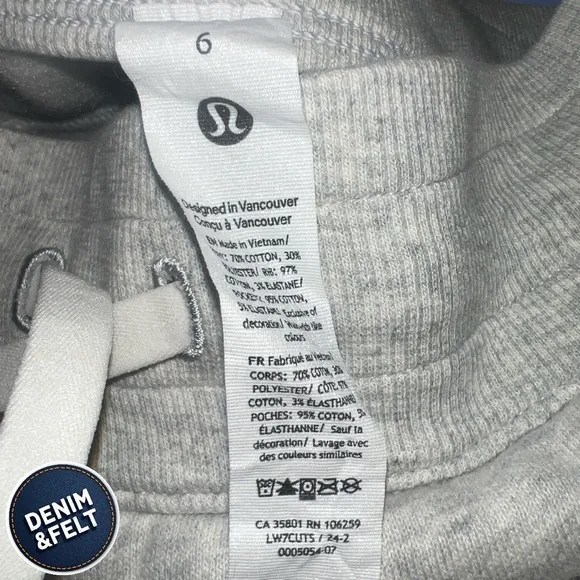 Lululemon Scuba High-Rise Short 5&quot; | Heathered Core Ultra Light Grey | NEW/NWOT!