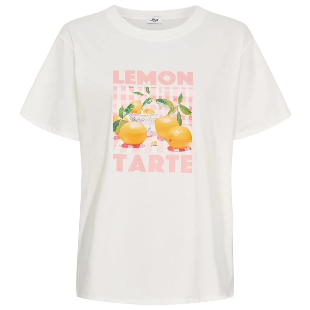 Lululia Dame T-Shirt LuNoor 0588 - Offwhite Lemon