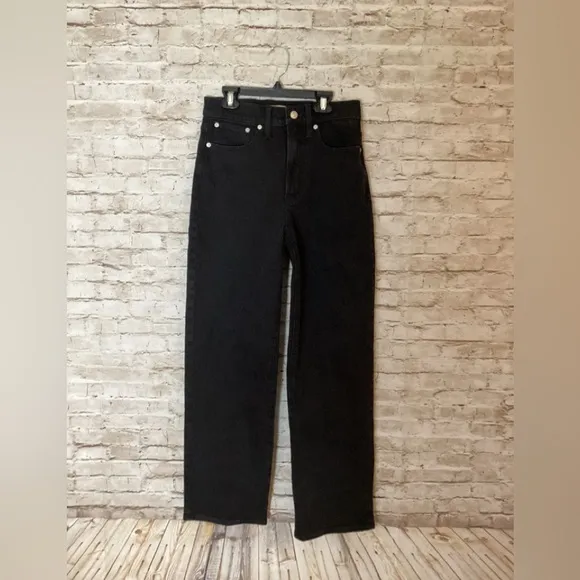 Madewell black Perfect Vintage Wide Leg jeans