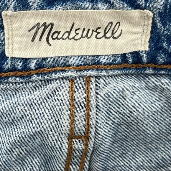 Madewell Curvy Perfect Vintage Straight Jeans 100% Cotton Light Wash Size 27