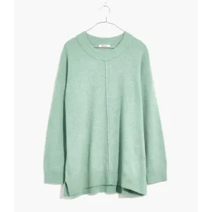 MADEWELL Green Coziest Yarn Oversized Smithe Pullover Sweater sz S Women's