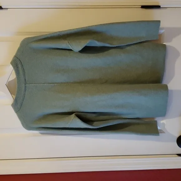 MADEWELL Green Coziest Yarn Oversized Smithe Pullover Sweater sz S Women's
