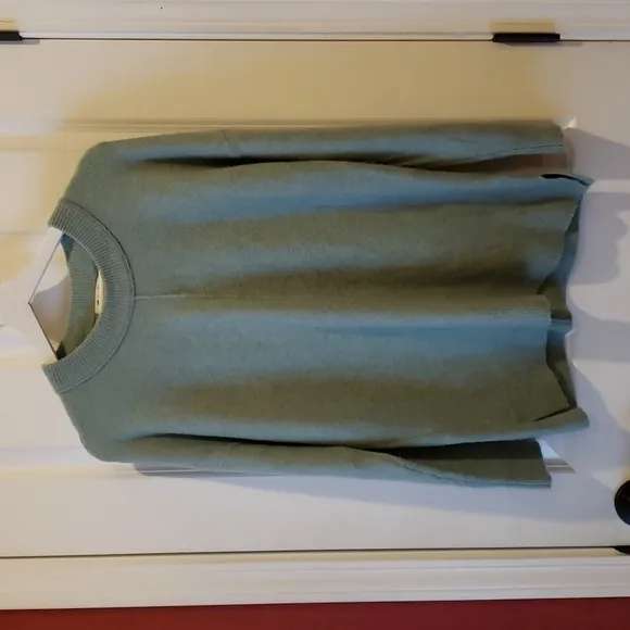 MADEWELL Green Coziest Yarn Oversized Smithe Pullover Sweater sz S Women's