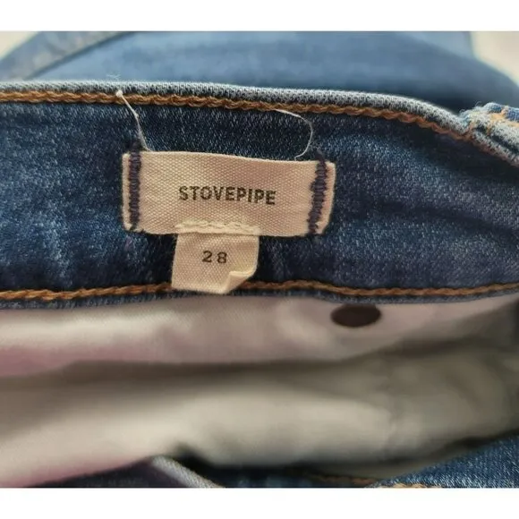 Madewell Mid Rise Jeans Stovepipe Size 27