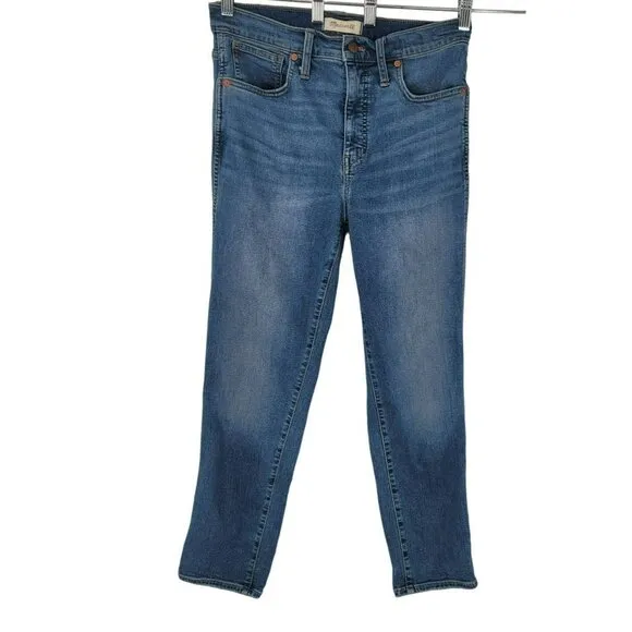 Madewell Mid Rise Jeans Stovepipe Size 27