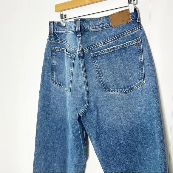 Madewell New The Dadjean in Brockport Wash Ripped Edition Jeans Denim NWT 28