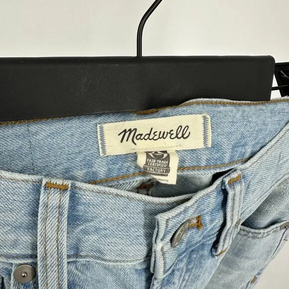 Madewell Perfect Vintage High Rise Tapered Jeans Fitzgerald Light Wash 23P