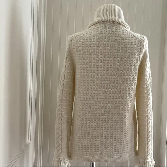 Madewell Shawl Collar Cableknit Zip Cardigan