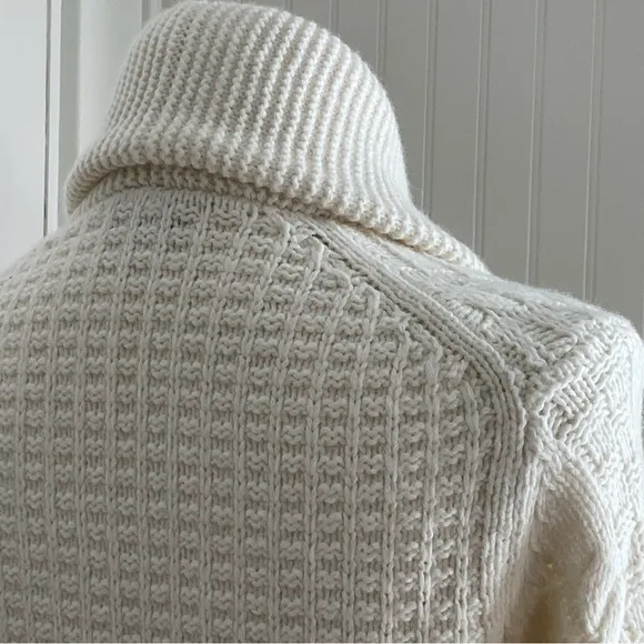Madewell Shawl Collar Cableknit Zip Cardigan