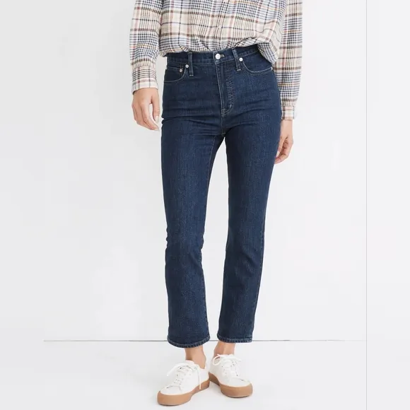 Madewell Slim Demi-Boot High Rise Jeans, Size 26