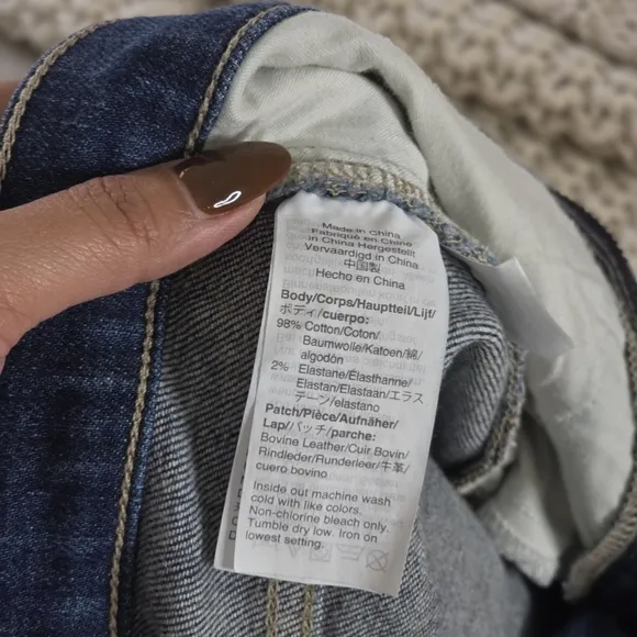 Madewell Slim Demi-Boot High Rise Jeans, Size 26