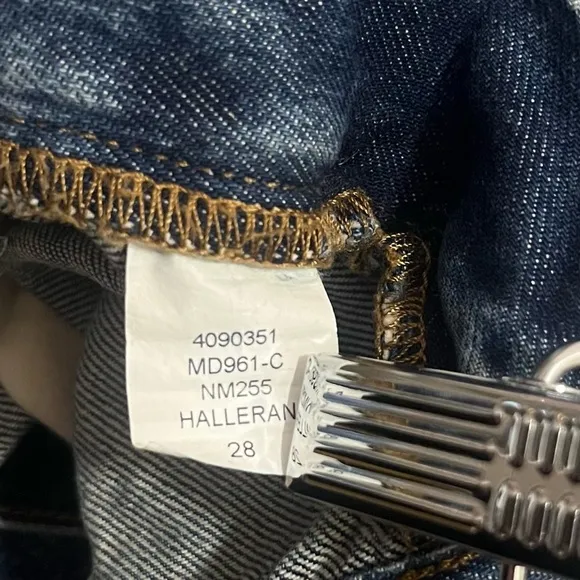 Madewell Super Wide Leg Jeans Halleran Wash Size 28