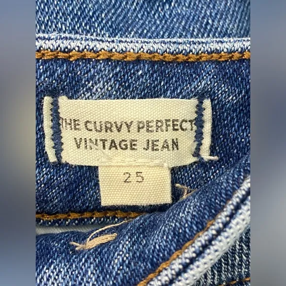 Madewell The Curvy Perfect Vintage Jean In Decatur Wash Size 25