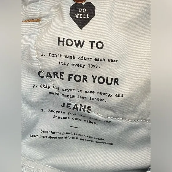Madewell The Curvy Perfect Vintage Jean In Decatur Wash Size 25