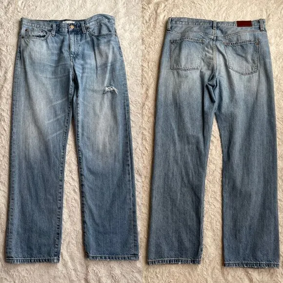 Madewell the oversized boy jean low slung dad jeans baggy straight leg 29