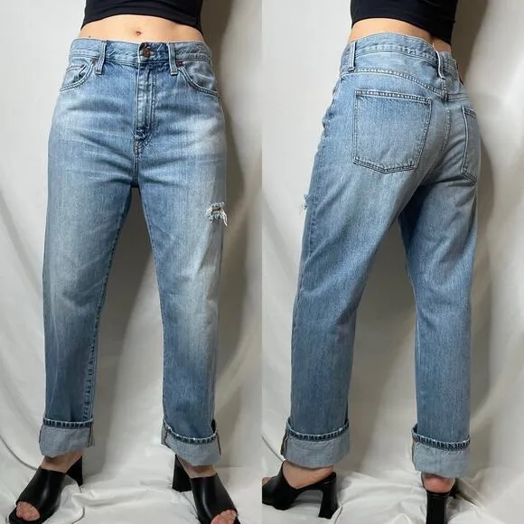 Madewell the oversized boy jean low slung dad jeans baggy straight leg 29