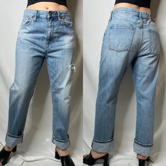 Madewell the oversized boy jean low slung dad jeans baggy straight leg 29