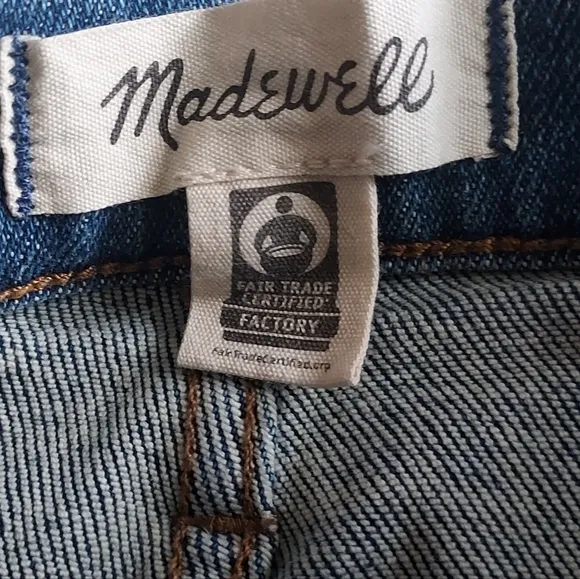 Madewell The Perfect Vintage Denim Jean Size 25 #MB687 High Rise Mom