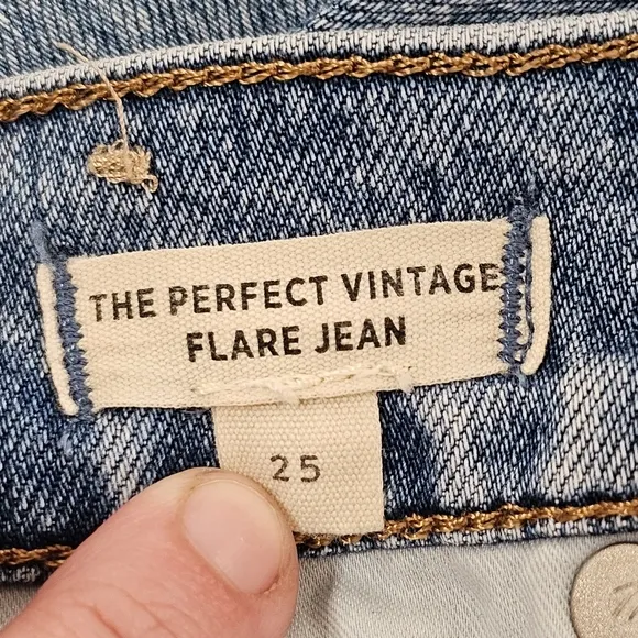 MADEWELL The Perfect Vintage Flare Jean in Kilmer Wash Blue Size 25