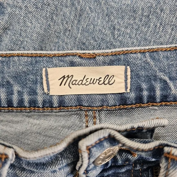 MADEWELL The Perfect Vintage Flare Jean in Kilmer Wash Blue Size 25