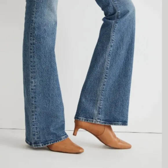 MADEWELL The Perfect Vintage Flare Jean in Kilmer Wash Blue Size 25