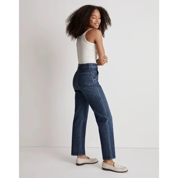 Madewell The Perfect Vintage Straight Jeans Bluein Stnahill Wash 28