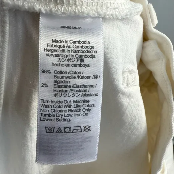 Madewell The Petite Perfect Vintage Wide Leg Crop Jean Tile White 30 P High Rise