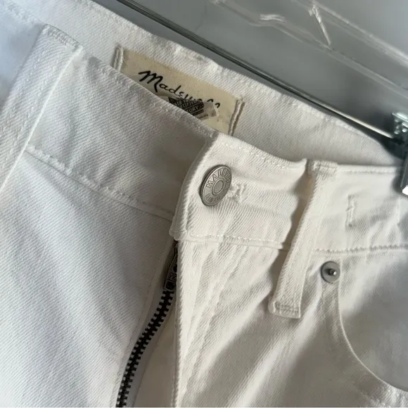 Madewell The Petite Perfect Vintage Wide Leg Crop Jean Tile White 30 P High Rise