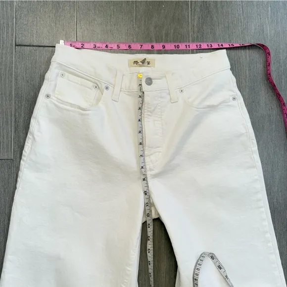 Madewell The Petite Perfect Vintage Wide Leg Crop Jean Tile White 30 P High Rise