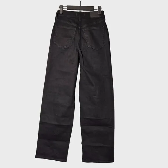 Madewell The Tall Curvy Perfect Vintage Wide-Leg Jean Black 24T NWT