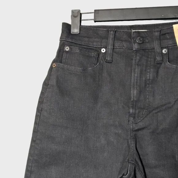 Madewell The Tall Curvy Perfect Vintage Wide-Leg Jean Black 24T NWT