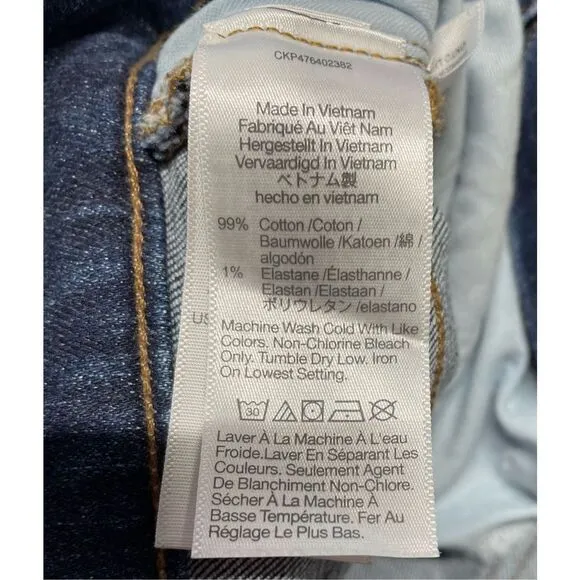 Madewell The Mid-Rise Perfect Vintage Jeans In Deming Wash Siz 30