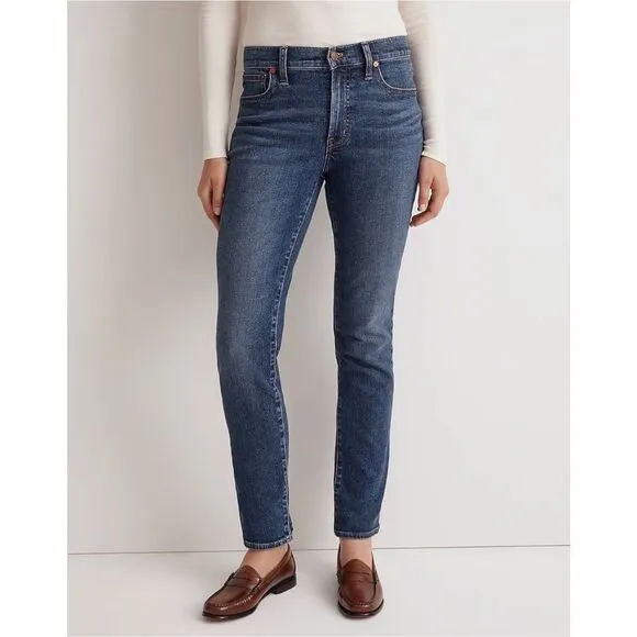 Madewell The Mid-Rise Perfect Vintage Jeans In Deming Wash Siz 30