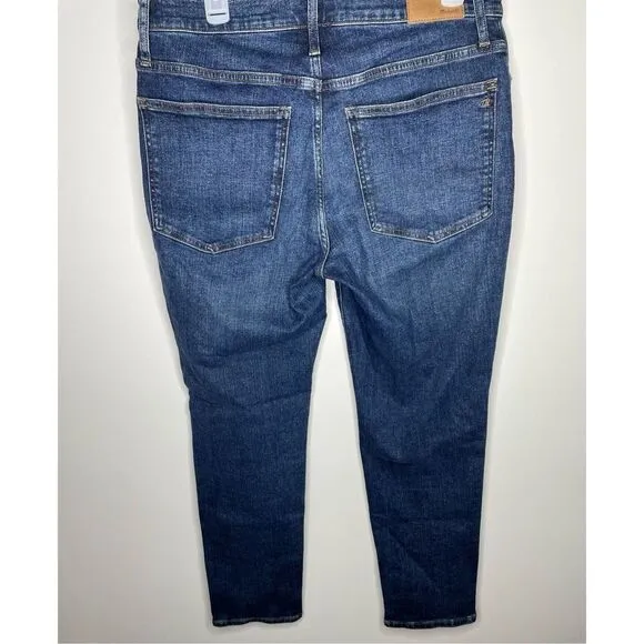 Madewell The Mid-Rise Perfect Vintage Jeans In Deming Wash Siz 30