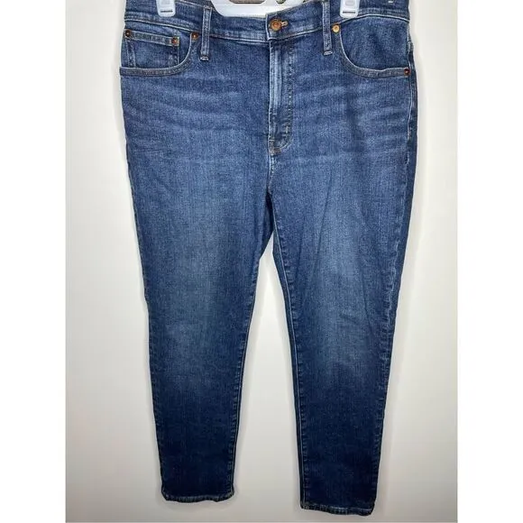 Madewell The Mid-Rise Perfect Vintage Jeans In Deming Wash Siz 30