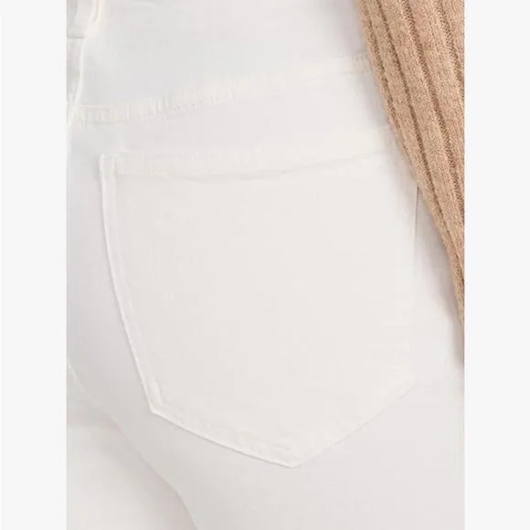 Madewell Womens‎ The Curvy Perfect Vintage Jeans Tile White Size 27 New
