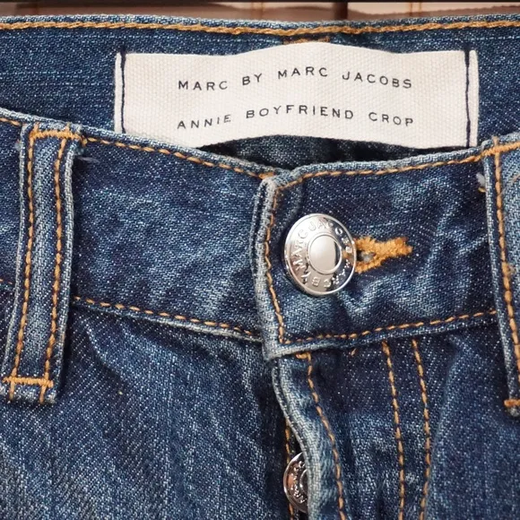 🆕Marc Jacobs Jeans Boyfriend Crop Vintage Blue
