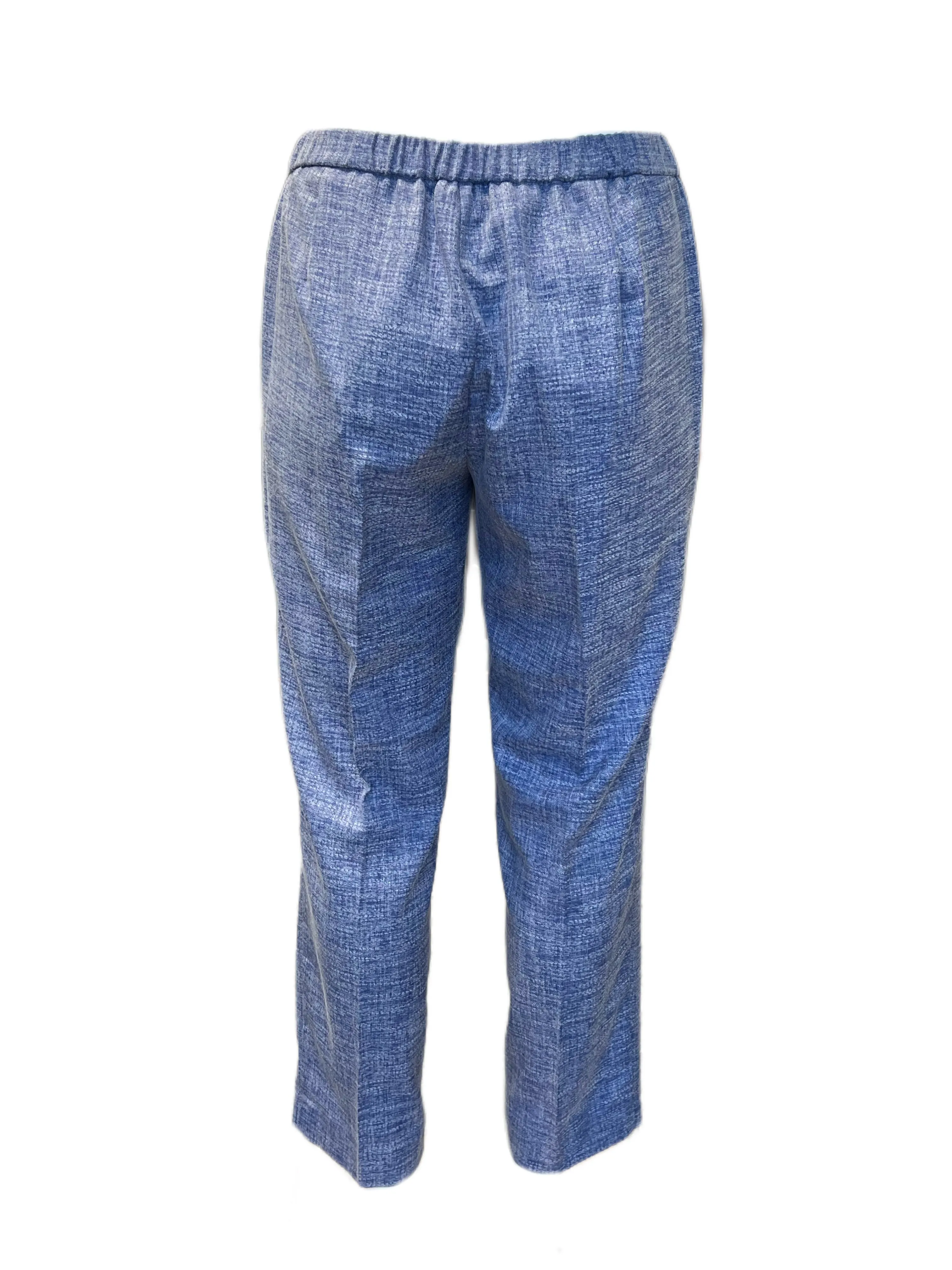 Marina Rinaldi Women's Blue Raquel Straight Pants NWT