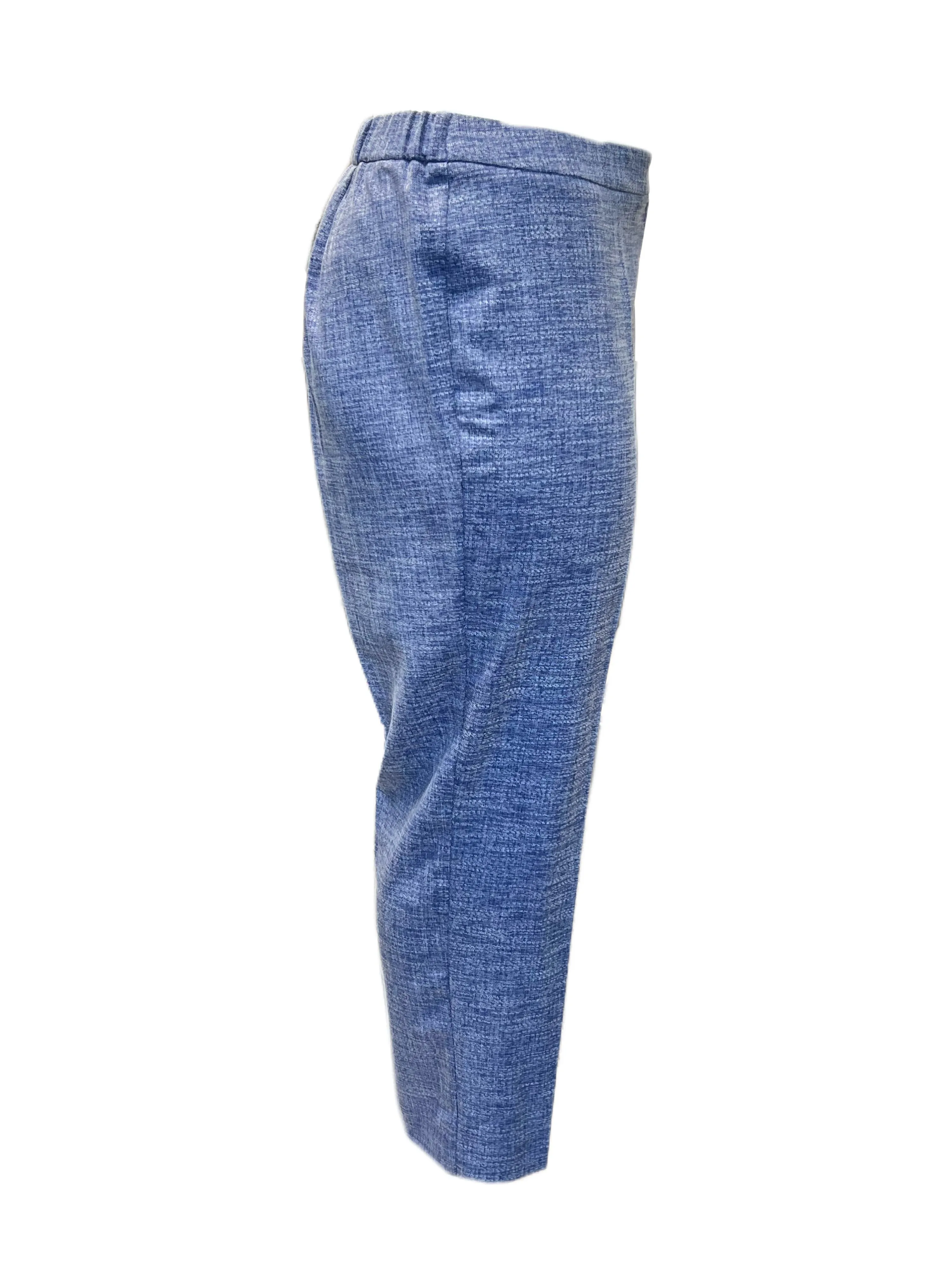 Marina Rinaldi Women's Blue Raquel Straight Pants NWT