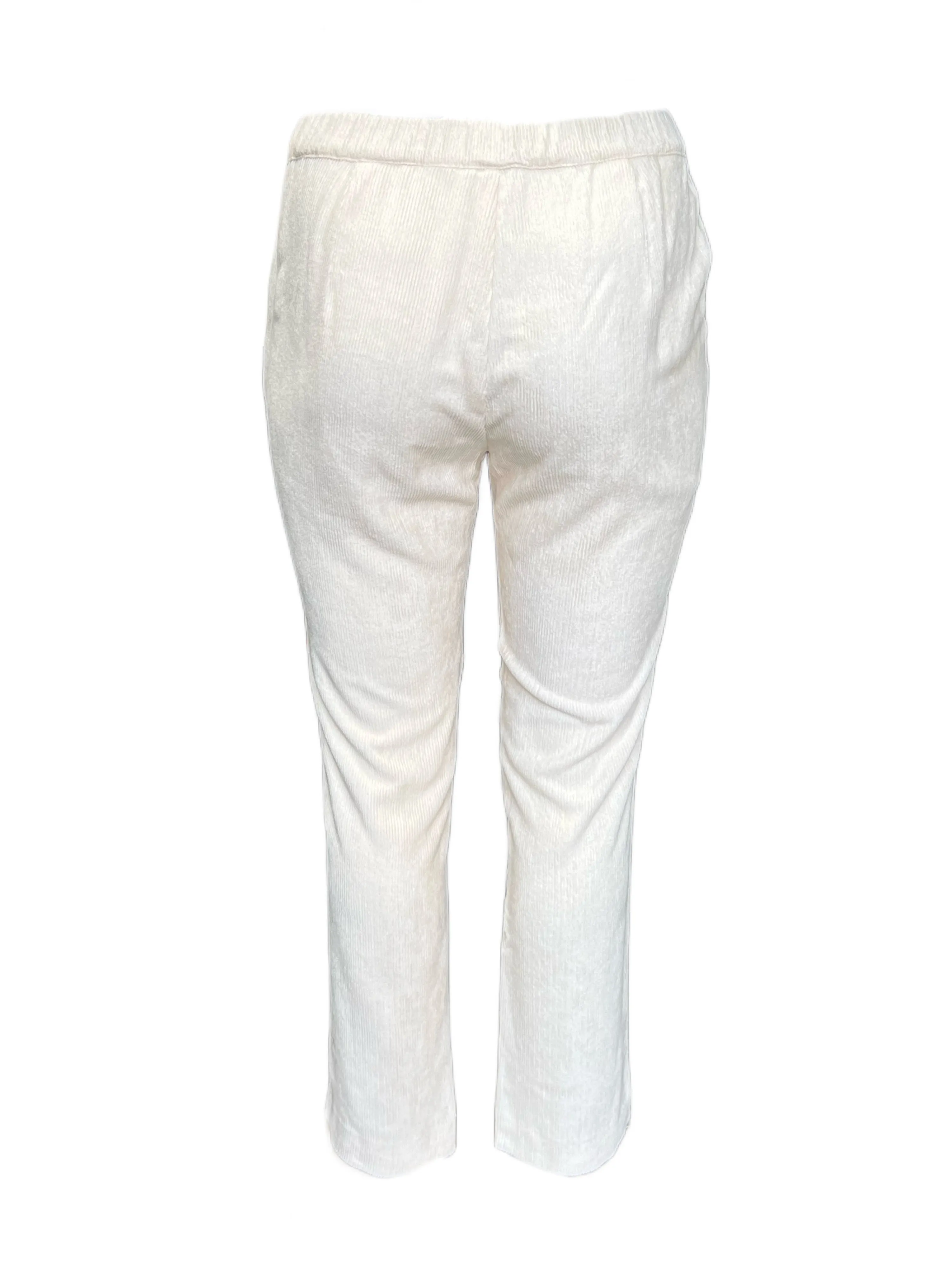 Marina Rinaldi Women's Ivory Recinto Viscose Pants NWT