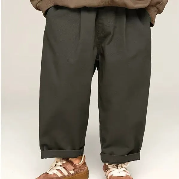 Mattia Everyday Oversize Wide Chino (Grey)